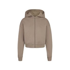 SKIMS OUTDOOR FLEECE ZIP UP in Desert Medium